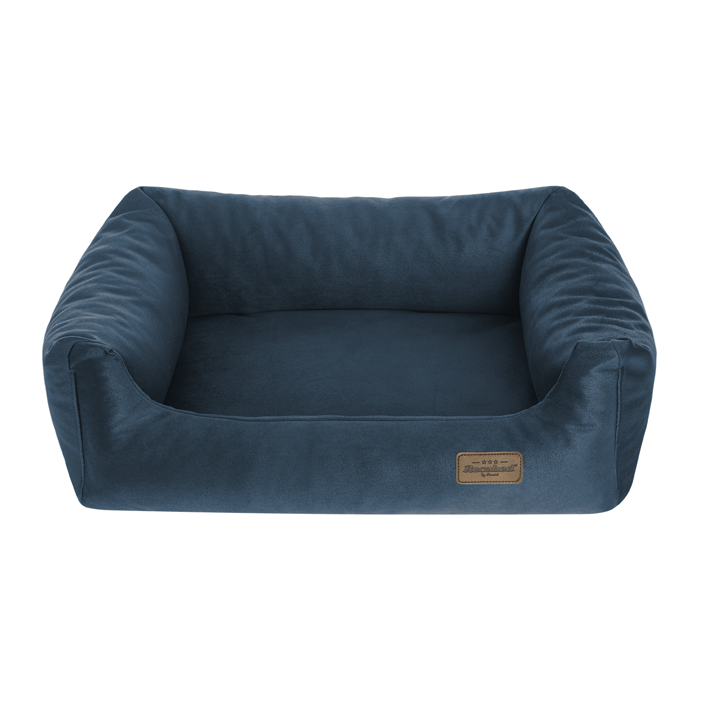 RECOBED® Kanapa Welur Plus Granatowa M 80x65 Cm