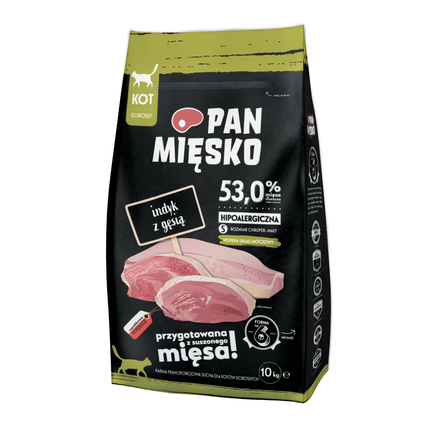 PAN MIĘSKO Indyk Z Gęsią S Dla Kota 10kg