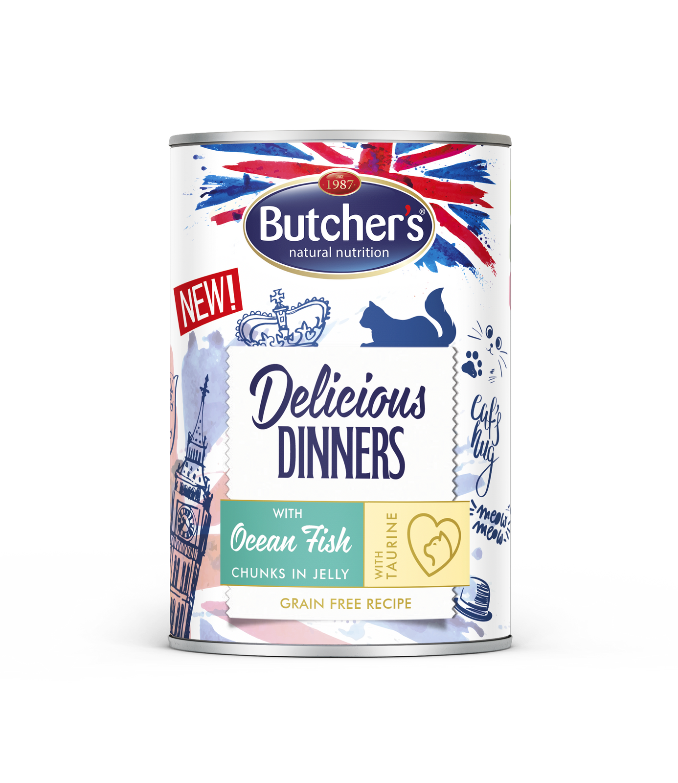 Butcher's Delicious Dinners Kawałki W Galaretce Z Rybą Morską 400g