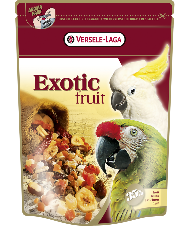 Versele-Laga Exotic Fruit Pokarm Z Owocami Dla Dużych Papug 600g