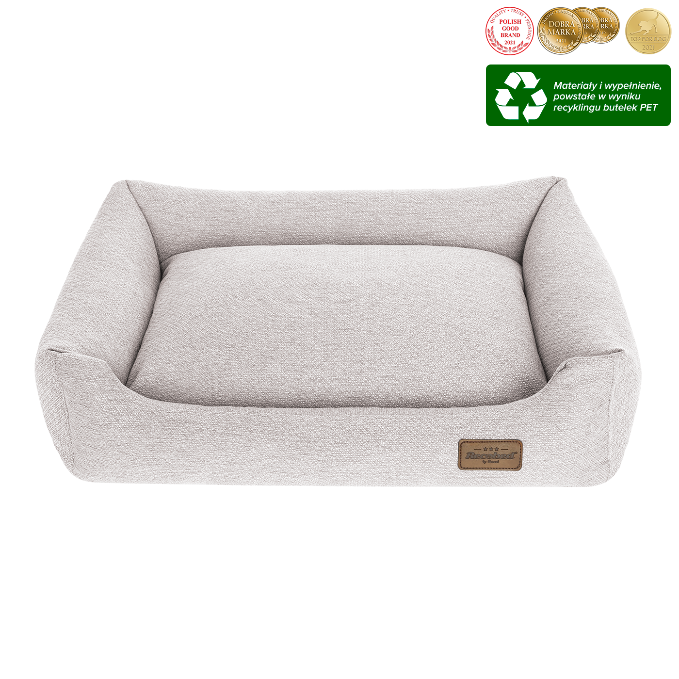 RECOBED® Kanapa Harmony Jasny Szary M 80x65 Cm