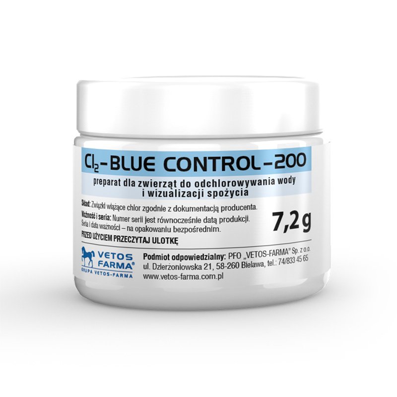 VETOS FARMA Cl2 Blue Control 200 7,2g