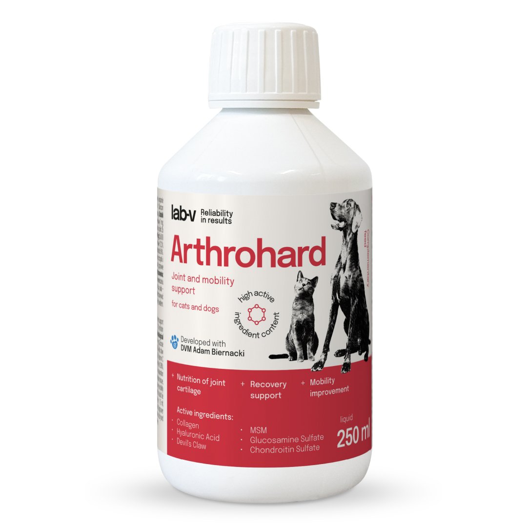 Arthrohard® Preparat Wspomagający Prawidłowy Rozwój I Funkcjonowanie Stawów U Psów I Kotów - Kolagen, Glukozamina, Chondroityna, MSM I Kwas Hialuronowy