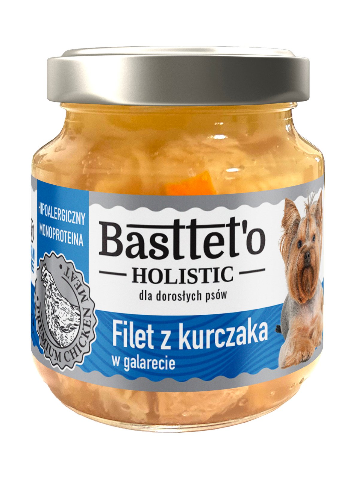 BASSTET'O Holistic Filet Z Kurczaka W Galarecie Dla Psów 130g