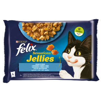Felix Sensations Jellies Karma Dla Kota Smaki Rybne W Galaretce 4x85g