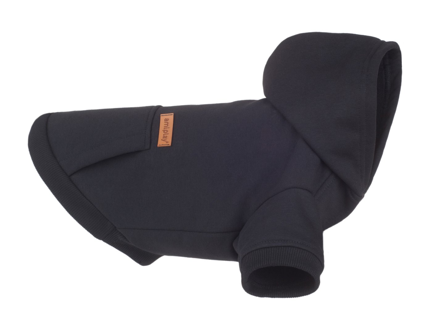 AMIPLAY Bluza Z Kapturem Texas Czarna 25cm