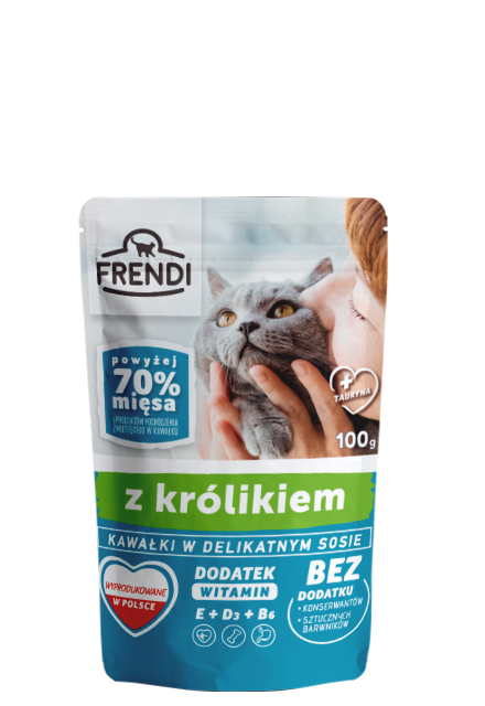 Frendi Kawałki W Delikatnym Sosie Z Królikiem 100g
